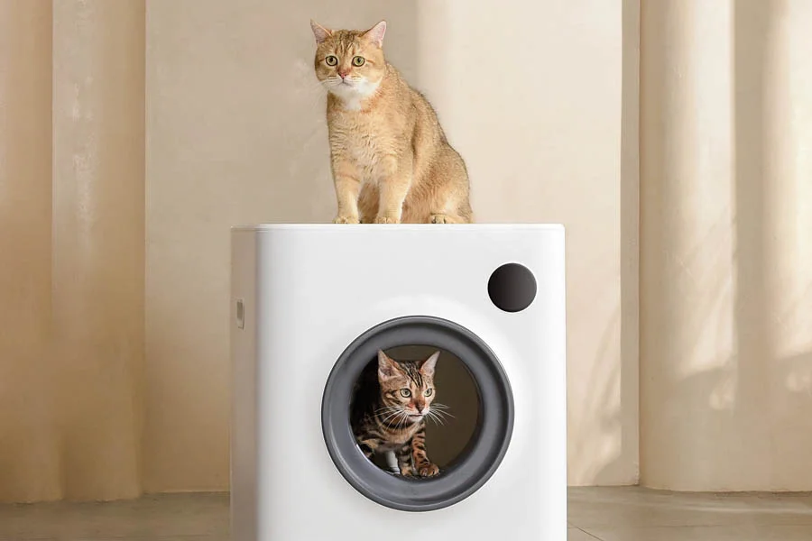 automatic self cleaning cat litter box